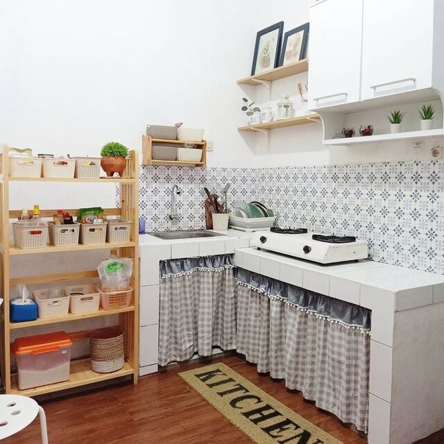 motif keramik lantai dapur