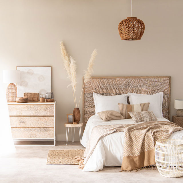 kamar tidur cream
