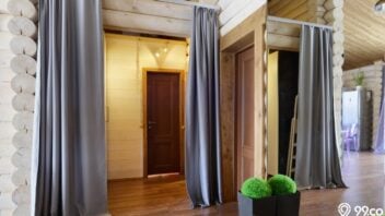 10 Inspirasi Gorden Pintu Sebagai Sekat Ruangan di Rumah