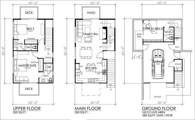desain rumah 3 lantai kecil