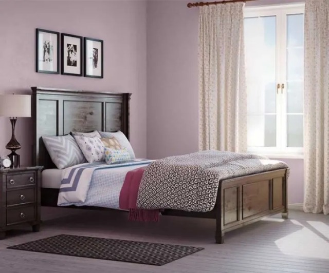 cat rumah warna netral mauve
