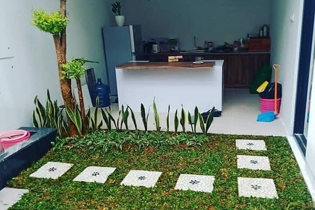 contoh taman dalam rumah dekat dapur taman dalam rumah