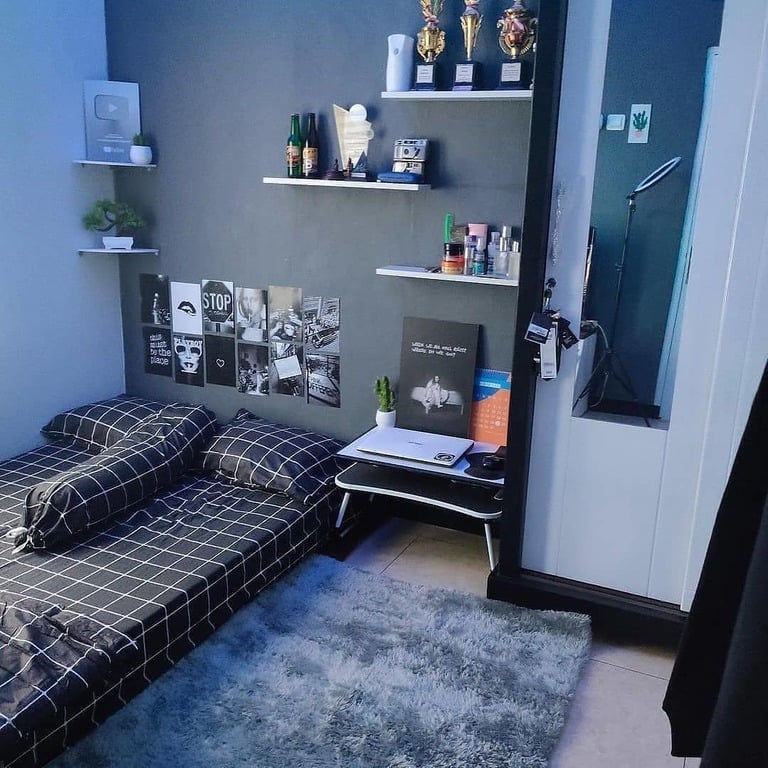 desain kamar tidur minimalis ukuran 3x4