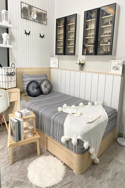 desain kamar tidur minimalis ukuran 3x4