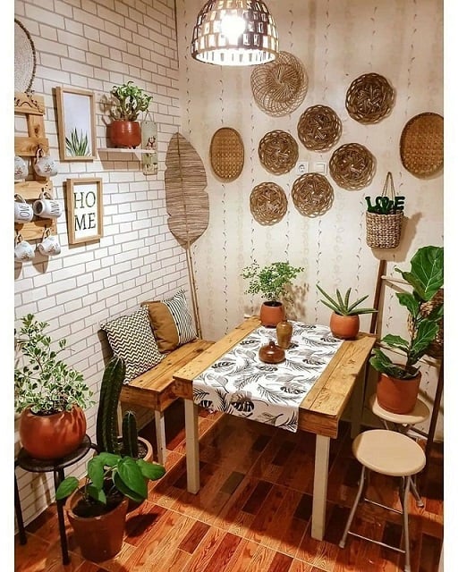 area makan gaya skandinavian