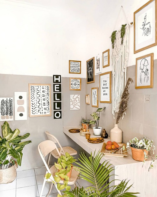 desain ruang makan ala cafe area makan mungil ala cafe