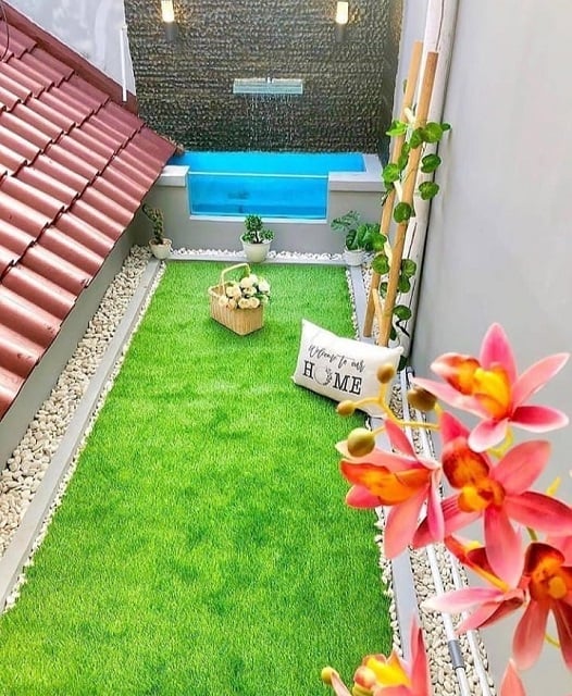 desain rooftop kecil dengan kolam ikan desain rooftop kecil dengan kolam ikan