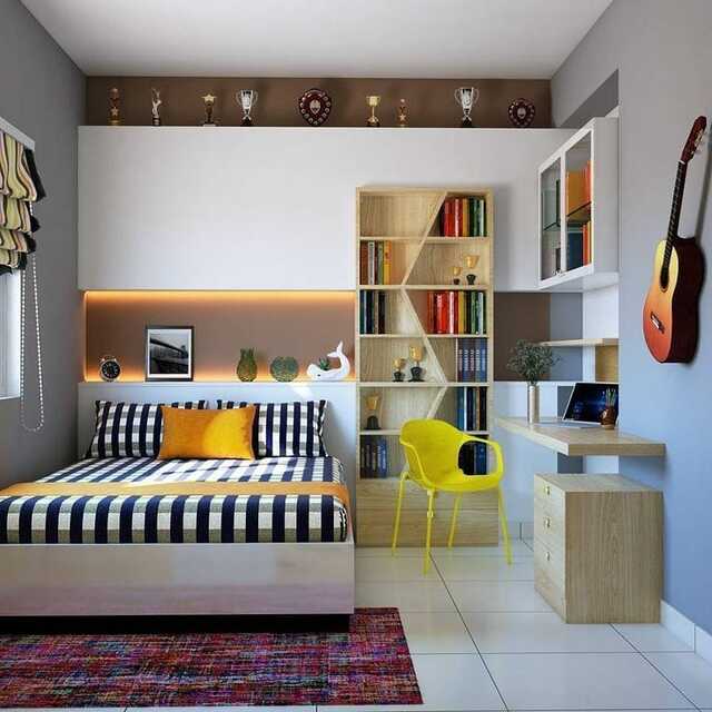 desain kamar anak laki laki kontemporer