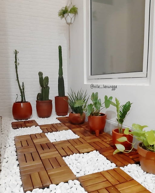 inspirasi taman minimalis dalam rumah