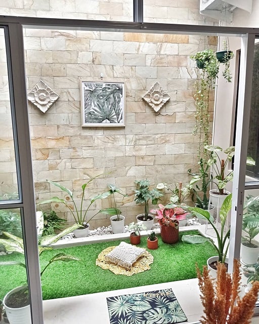 desain taman minimalis dalam rumah