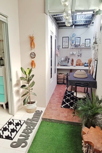 desain dapur dan ruang makan jadi satu sederhana