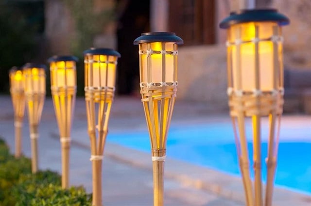 contoh kerajinan lampu dari bambu