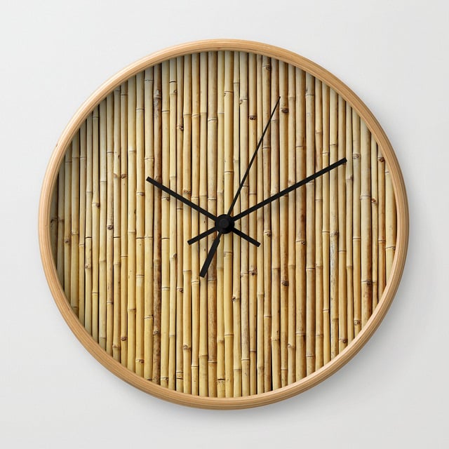hiasan jam bambu