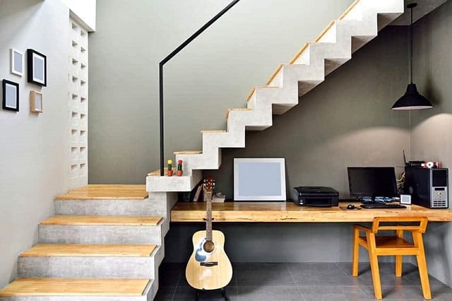 tangga beton modern