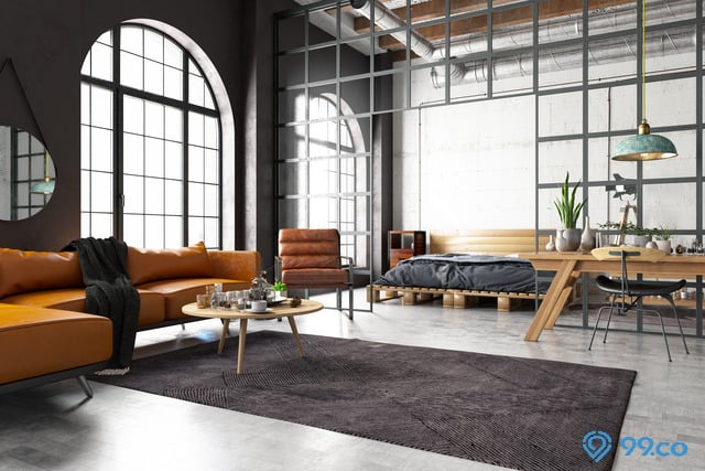 interior rumah industrial