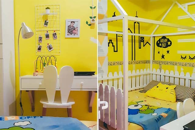 ide desain kamar warna kuning