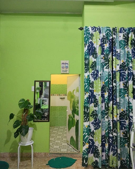 rumah warna hijau