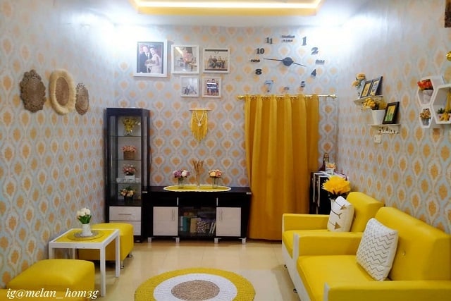 ruang tamu warna kuning