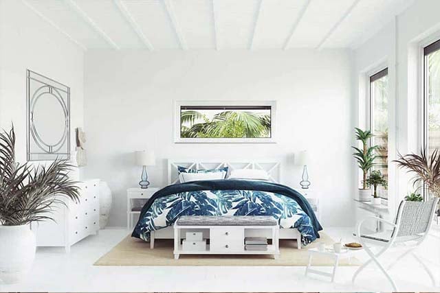 ide desain kamar tidur minimalis ala pantai