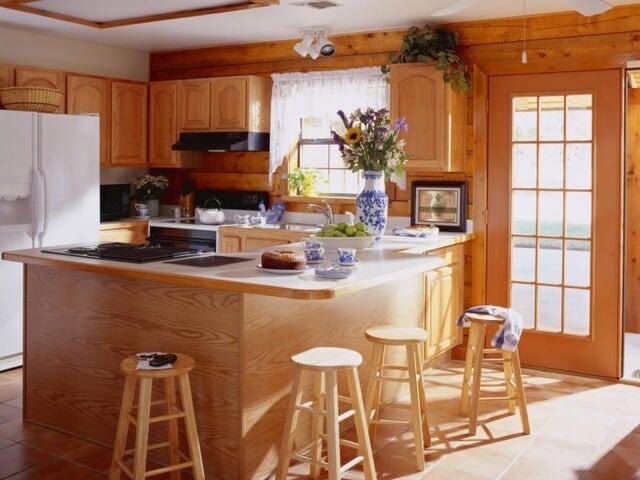 desain dapur rumah kayu minimalis