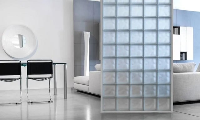 desain glass block ruang tamu