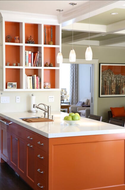 desain dapur kering oranye