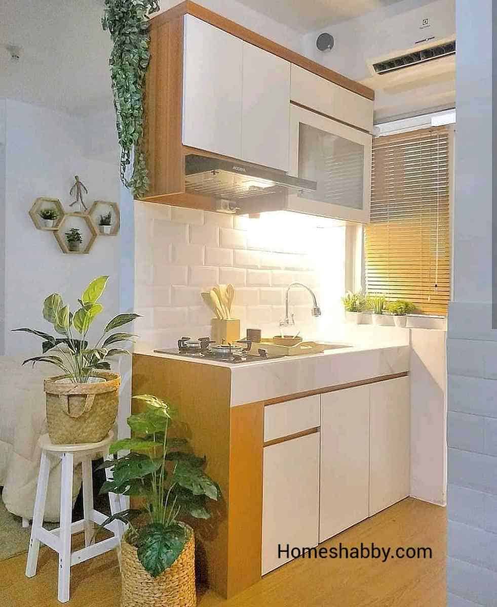 desain dapur minimalis 1x1 sederhana