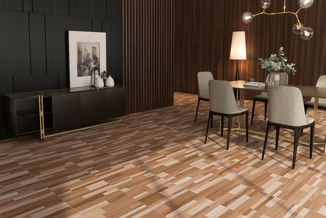 keramik motif kayu untuk ruang tamu