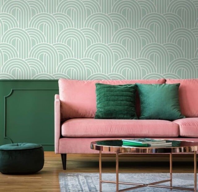 kombinasi cat warna hijau mint dan hijau tua