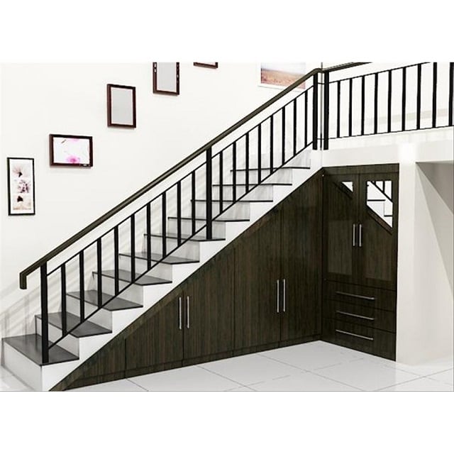 motif railing tangga besi persegi panjang