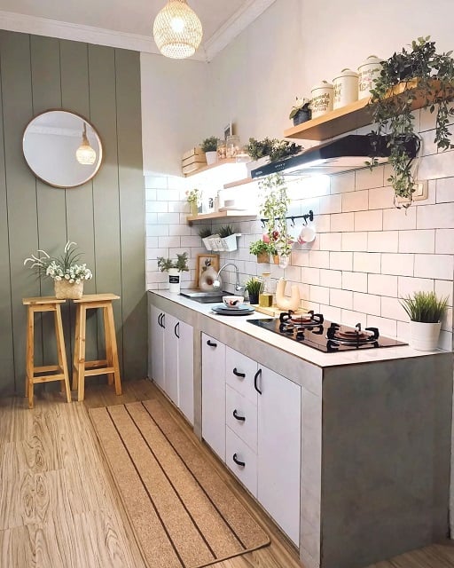 ide warna cat dapur yang cerah