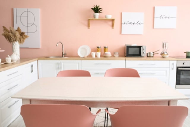 ide warna cat dapur yang cerah