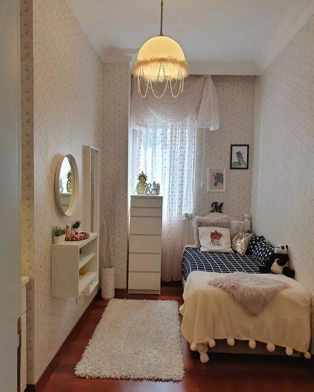 desain warna kamar tidur sempit