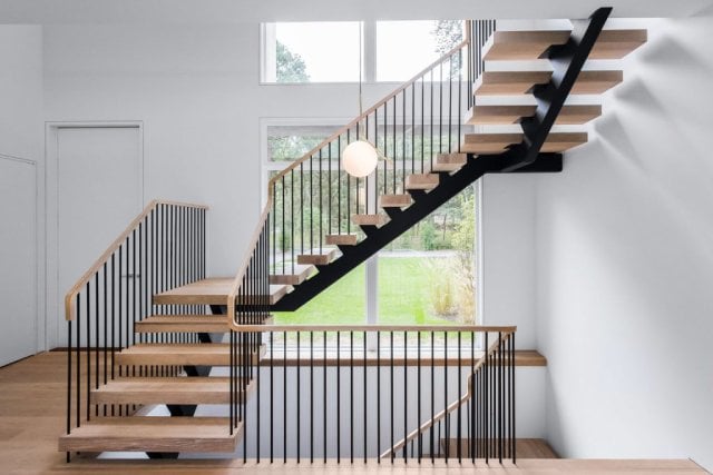 gambar railing tangga modern