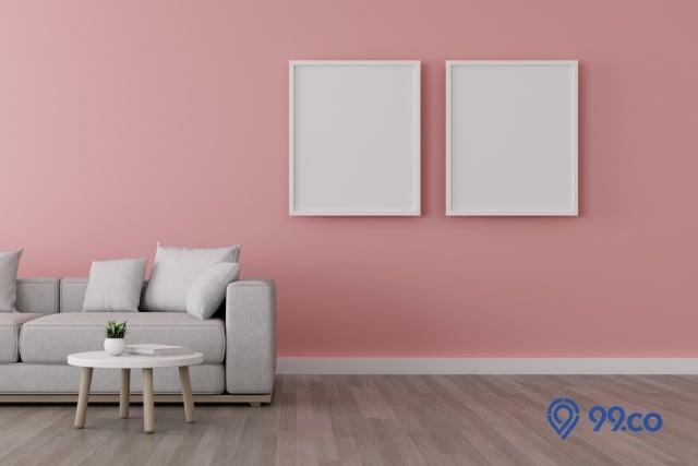 warna cat pink pudar