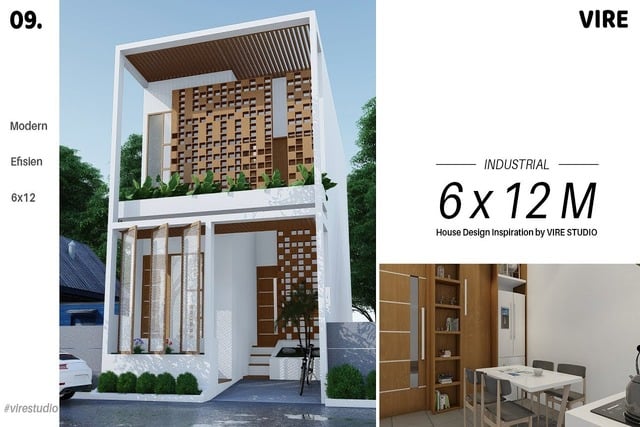 desain rumah 6x12 tanpa garasi