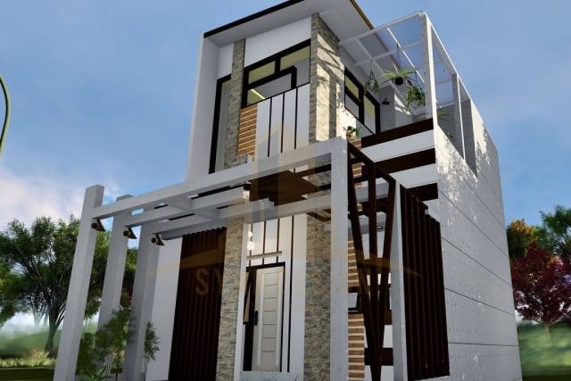 desain rumah 6x12 tanpa garasi