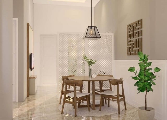 desain partisi dapur dan ruang makan minimalis