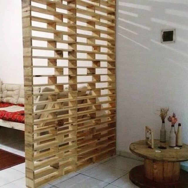 partisi dari kayu palet partisi kayu palet