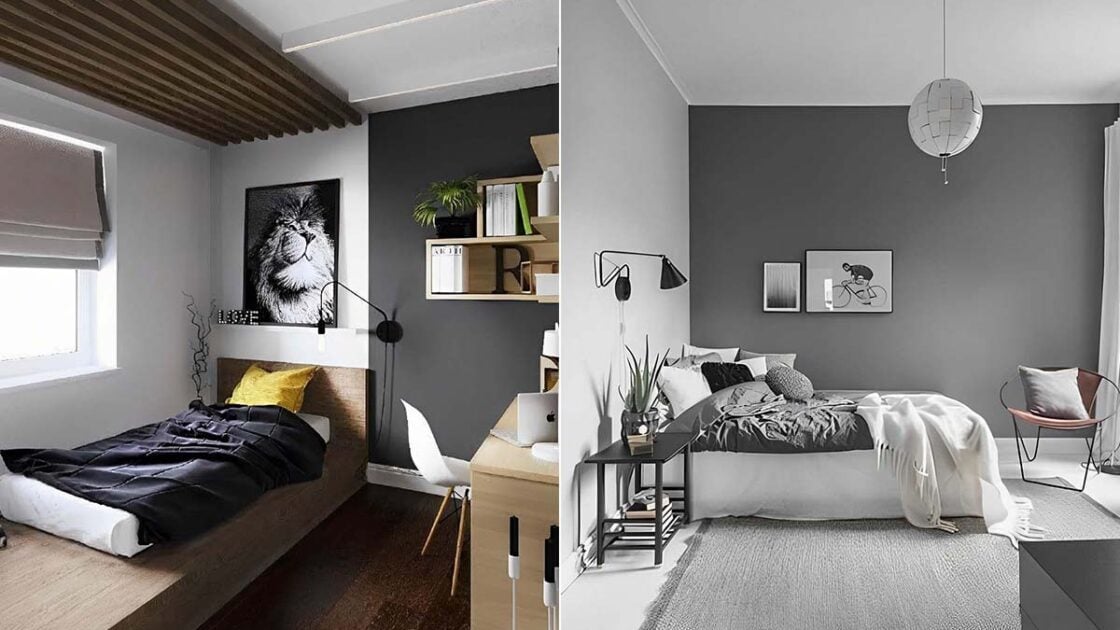 7 Inspirasi Desain Kamar Warna Abu Abu Putih. Minimalis dan Bikin Nyaman!