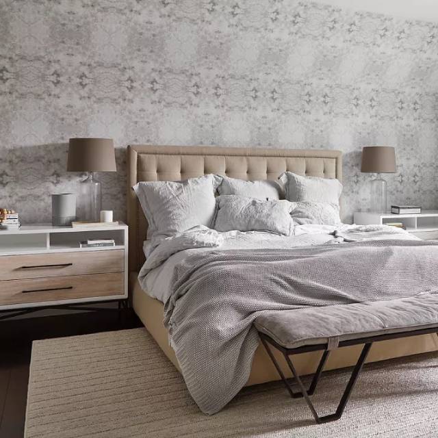 wallpaper kamar tidur pola abstrak