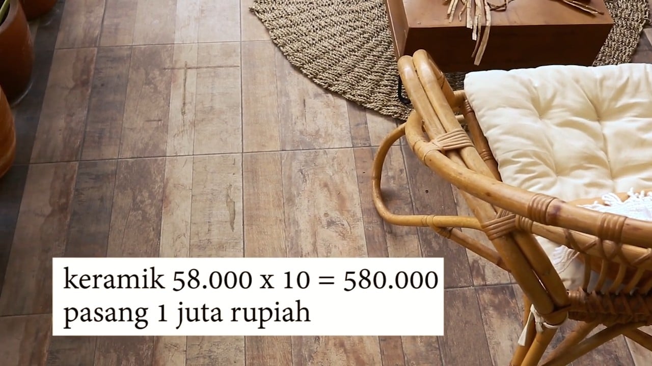 renovasi teras jadi ruang tamu tertutup