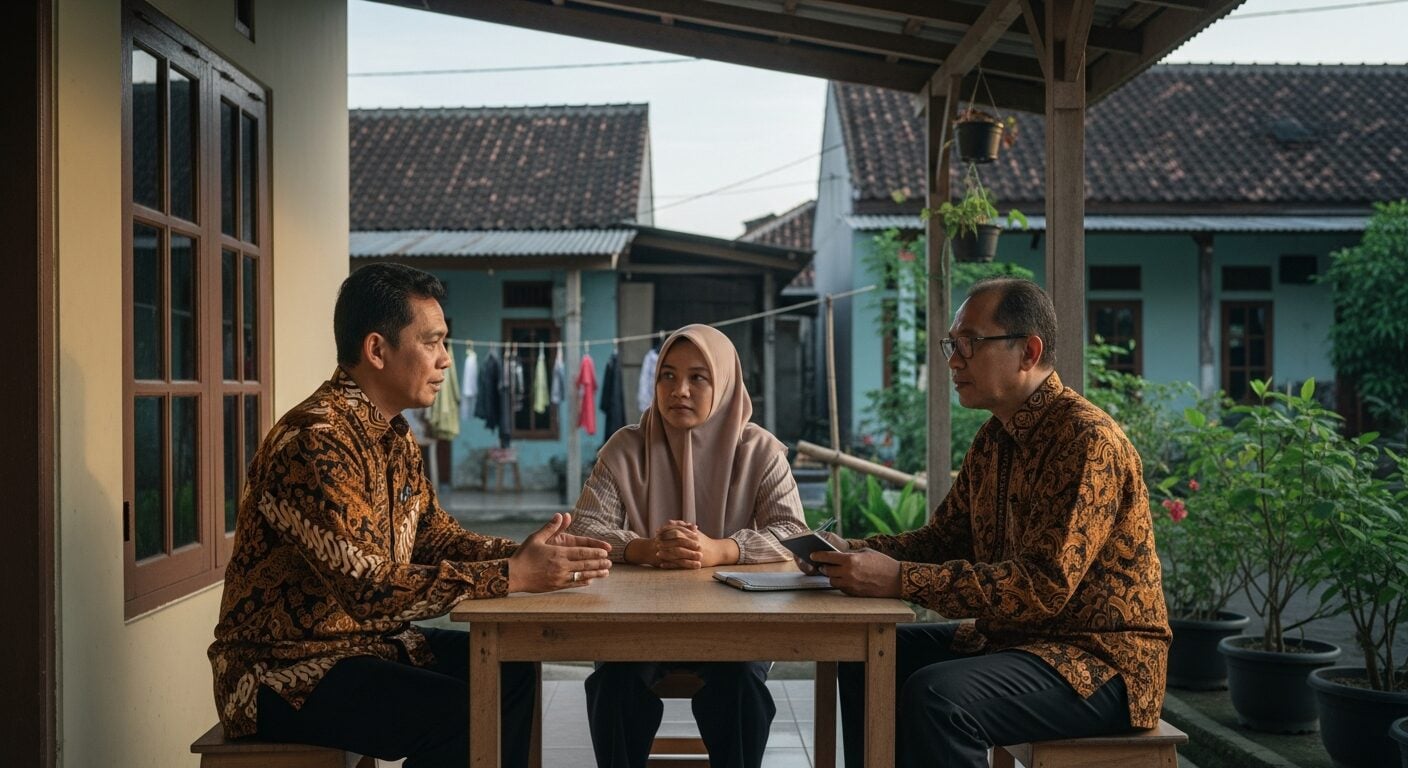 Mediasi antara pemilik dan penyewa rumah dengan RT dan RW