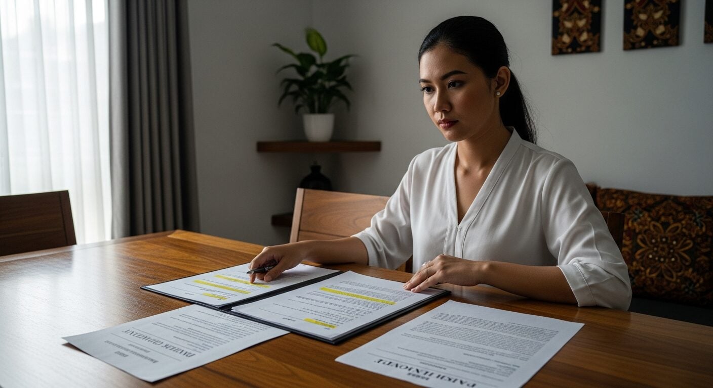 Surat teguran yang diterima oleh penyewa rumah