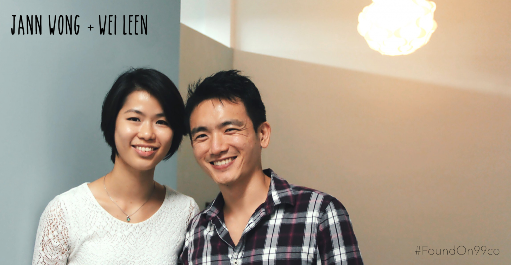 Renters who found their home via 99.co Jann Wong & Wei Leen
