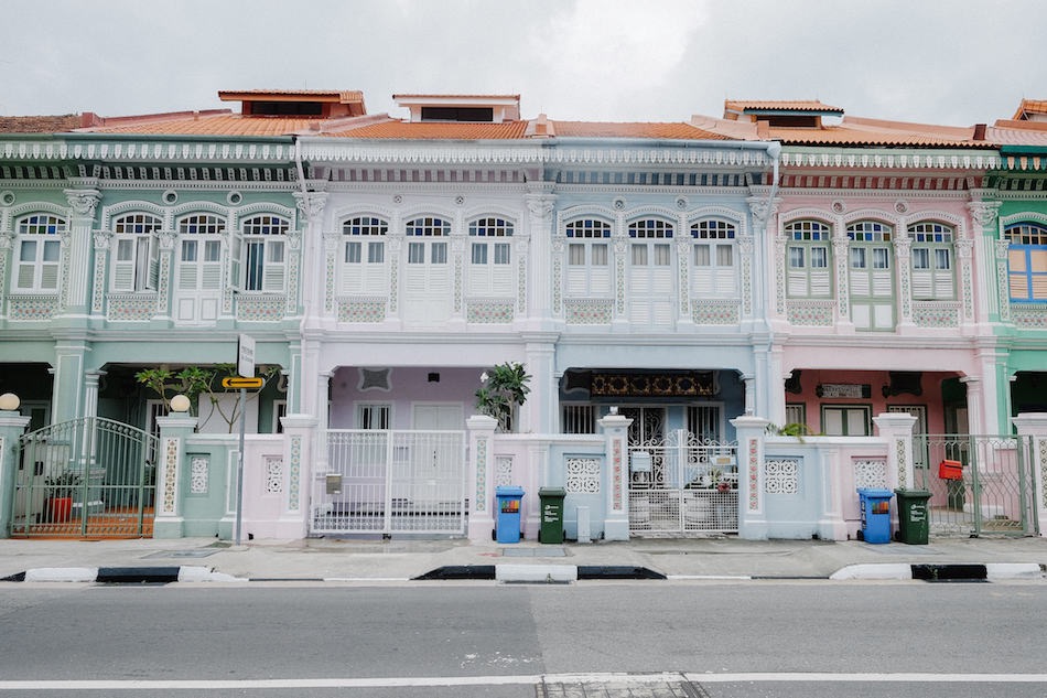 East coast katong singapore conservation houses colorful shophouses