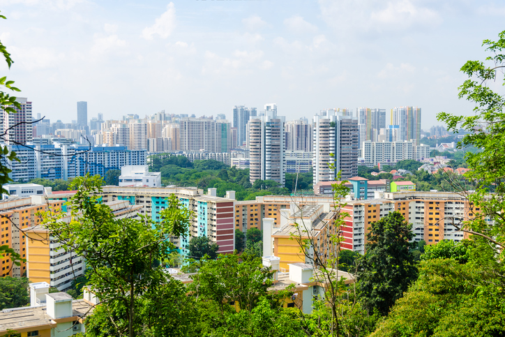 Singapore housing estate in the daytime, property market outlook