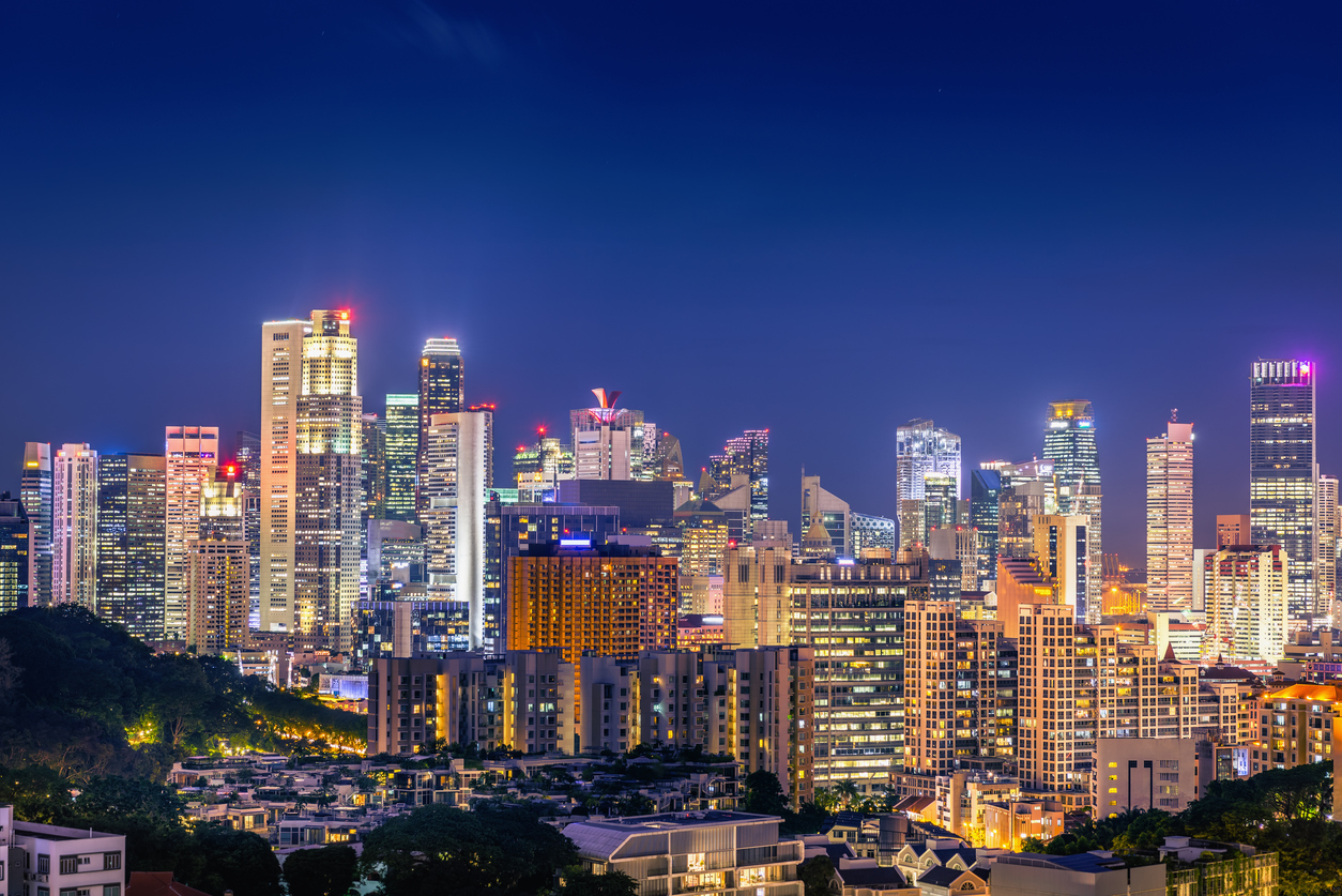 Singapore cityscape downtown rent tenants