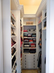 Claustrophobic walk in wardrobe