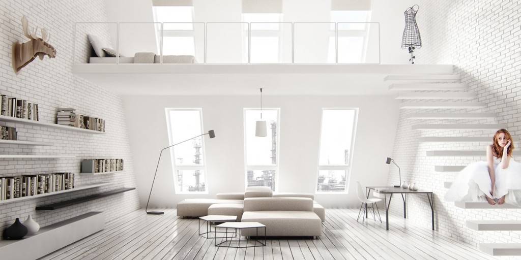 All white design